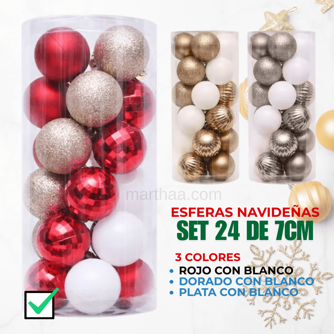 BOMBILLAS NAVIDEÑAS X24 DE 7CM