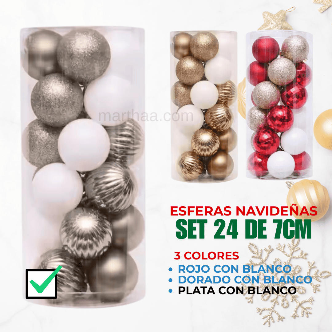 BOMBILLAS NAVIDEÑAS X24 DE 7CM
