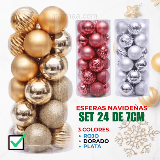 BOMBILLAS NAVIDEÑAS X24 DE 7CM