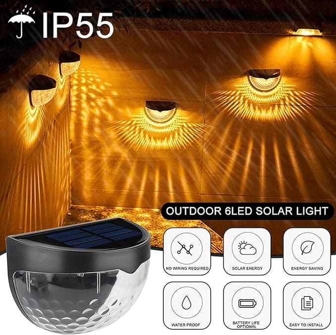 APLIQUE SOLAR ☀️ DECORATIVO® X2 PARA EXTERIORES