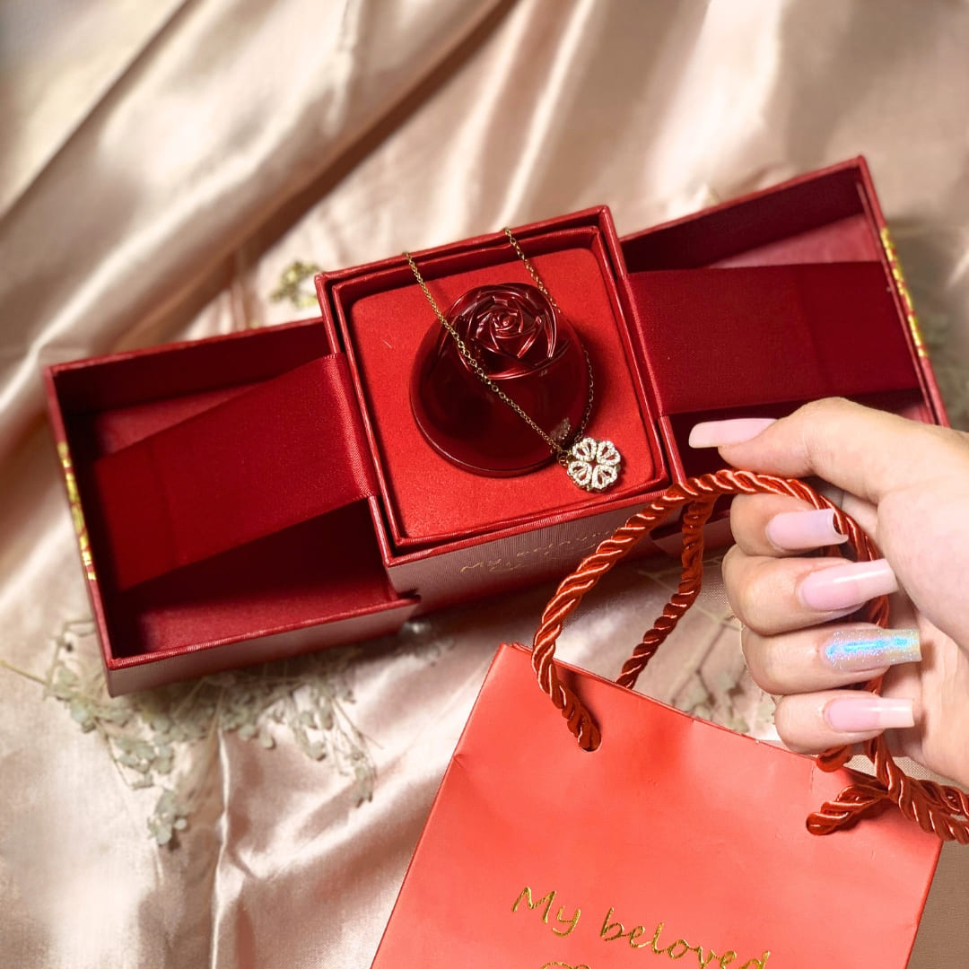 Collar magnético convertible bañado en oro 18k + caja premium listo para regalar.