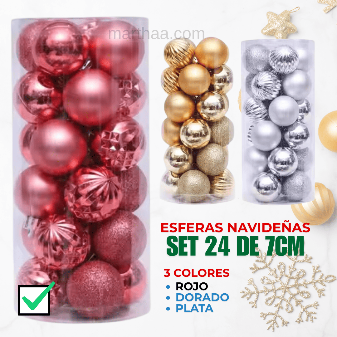 BOMBILLAS NAVIDEÑAS X24 DE 7CM