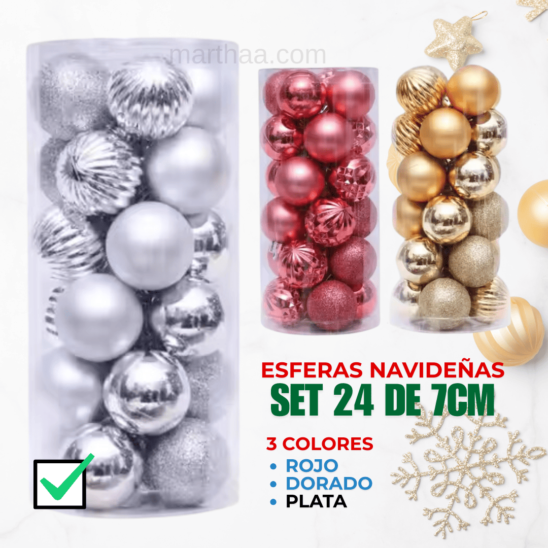 BOMBILLAS NAVIDEÑAS X24 DE 7CM