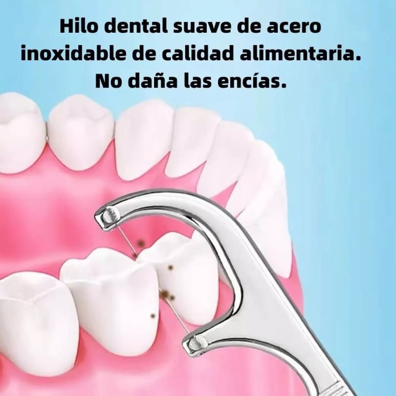 Kit De Limpieza Dental: Palillos De Acero Inoxidable