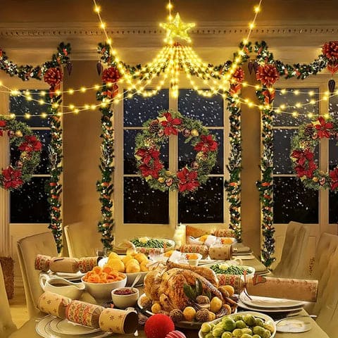 Luces Navideñas en Forma de Árbol 🎄para Interiores y Exteriores