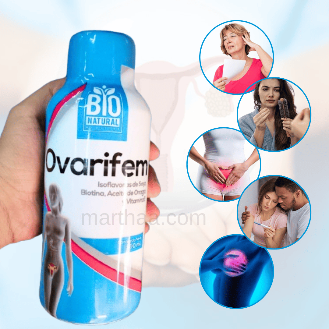 Ovarifem 500ml Isoflavonas-Biotina-Onagra-Vit E