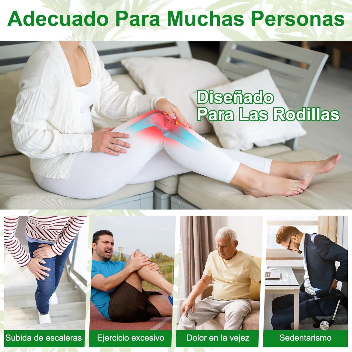 kit 20 Parches para el Dolor de Rodilla + 10 Parches de Desintoxicación para Pies Gratis.