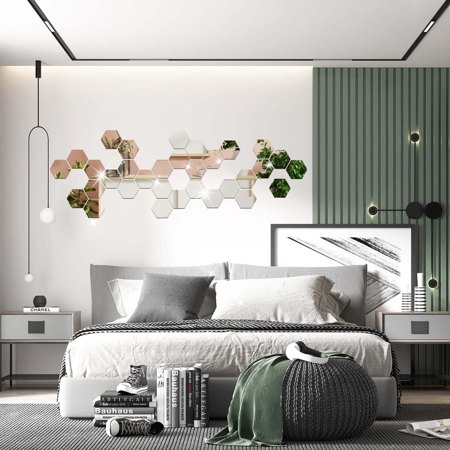 Kit de Espejos Adhesivo Hexagonal X 10