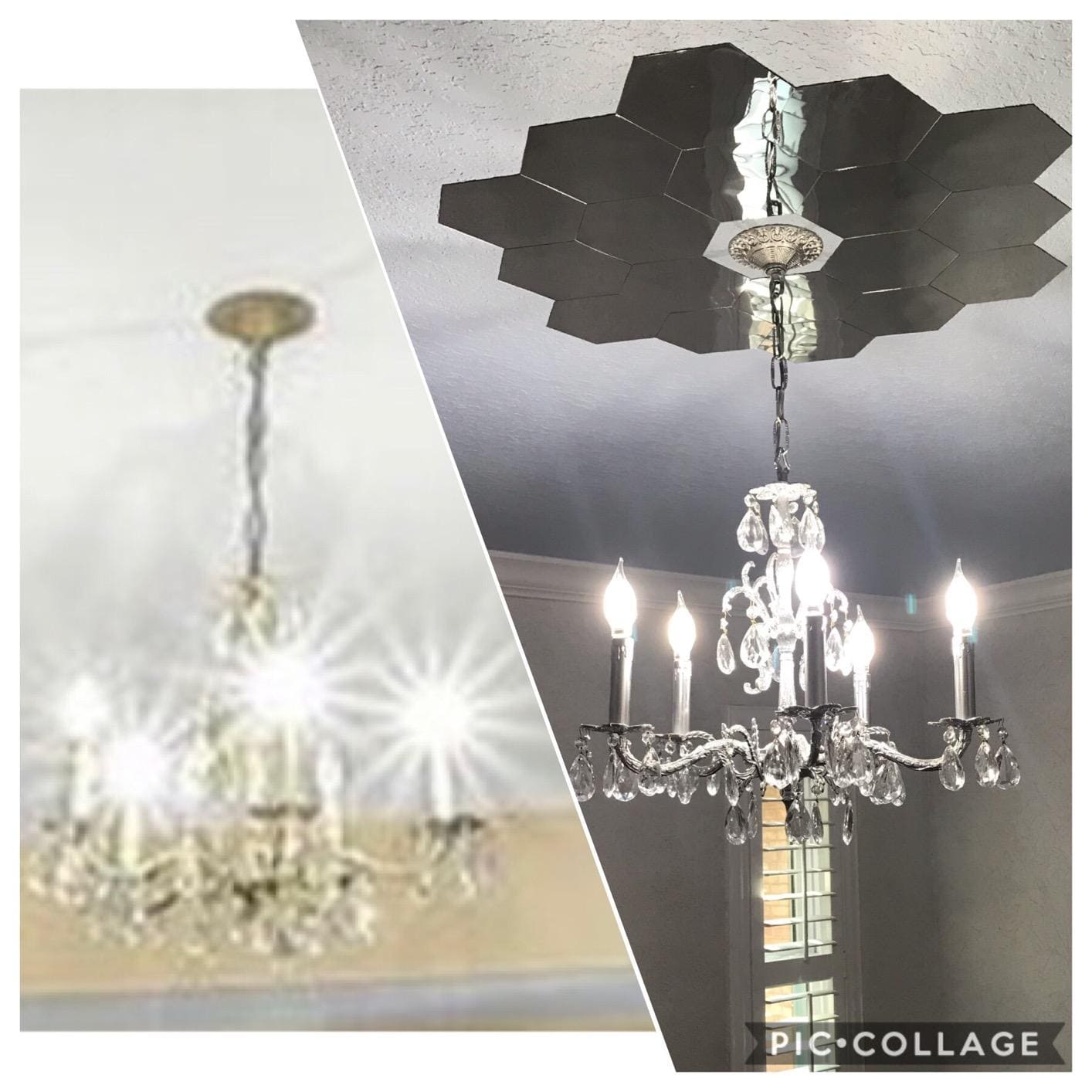 Kit de Espejos Adhesivo Hexagonal X 10