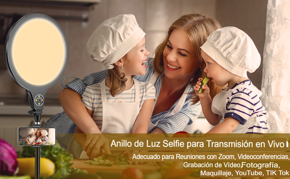 Lámpara Studio Light Profesional + Soporte de Trípode para Selfi