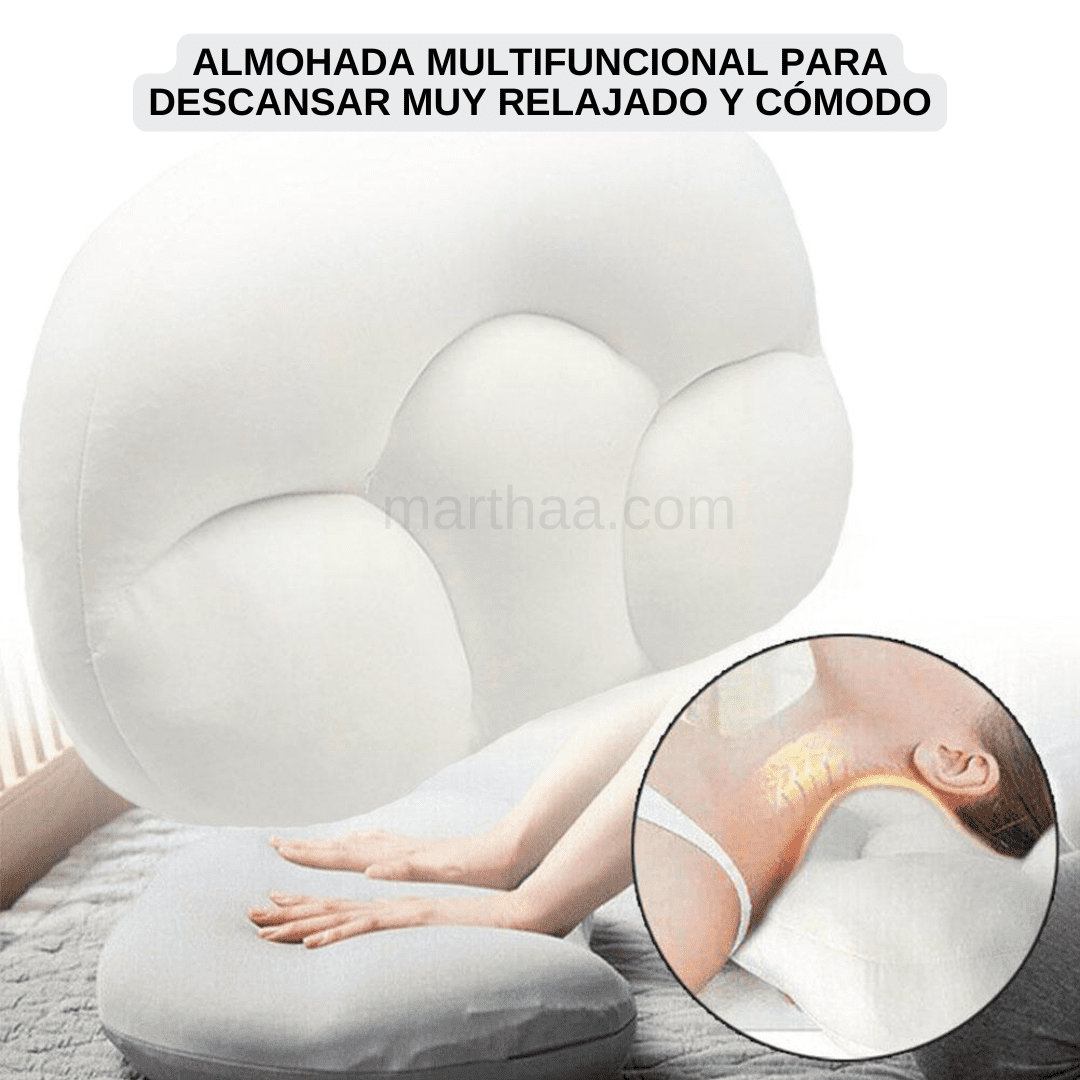 Combo de Almohadas Ortopédicas X2: Para el Cuello y Piernas