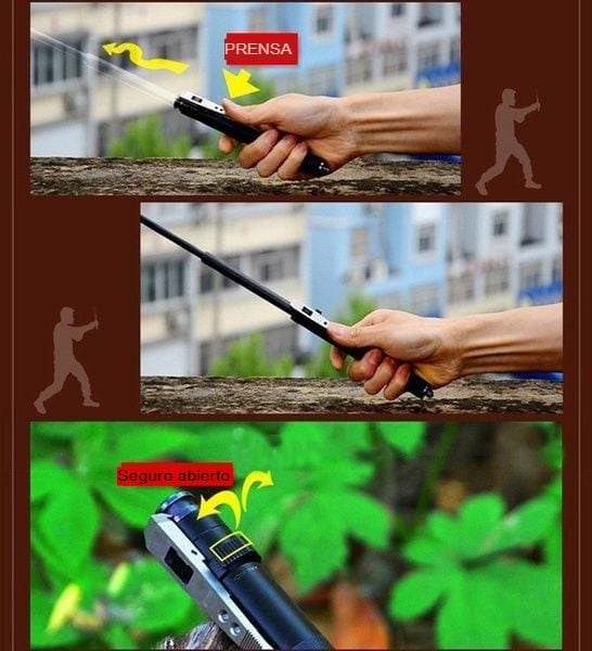 SABLE TÁCTICO AUTOMÁTICO PREMIUM (para defensa personal)