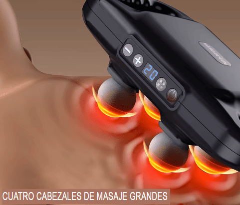 MASAJEADOR FASCIA DE 4 CABEZALES PRO®