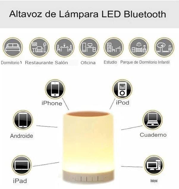 FOCO PARLANTE RECARGABLE 💡🎶