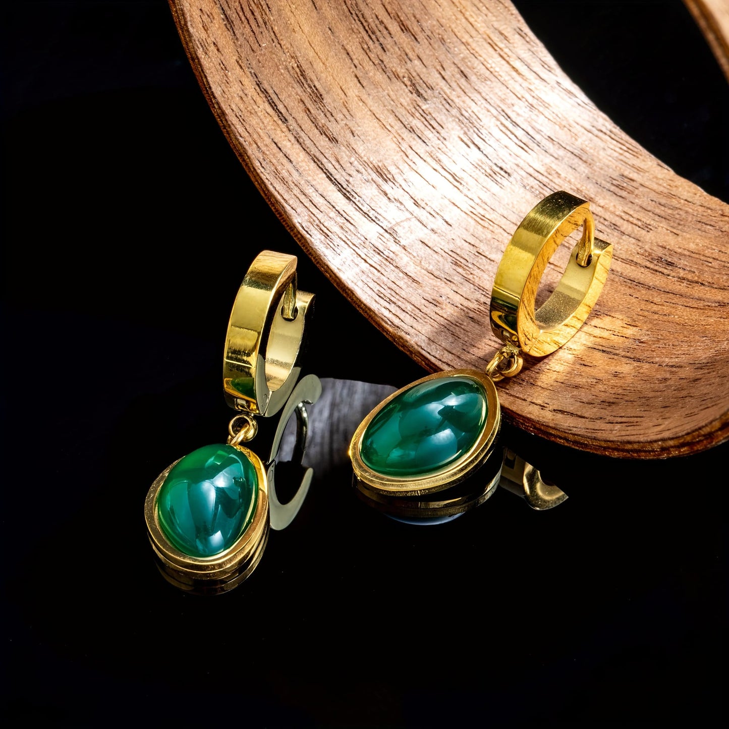 Set de Joyas Esmeralda: Collar, Pulsera y Pendientes 💎📿