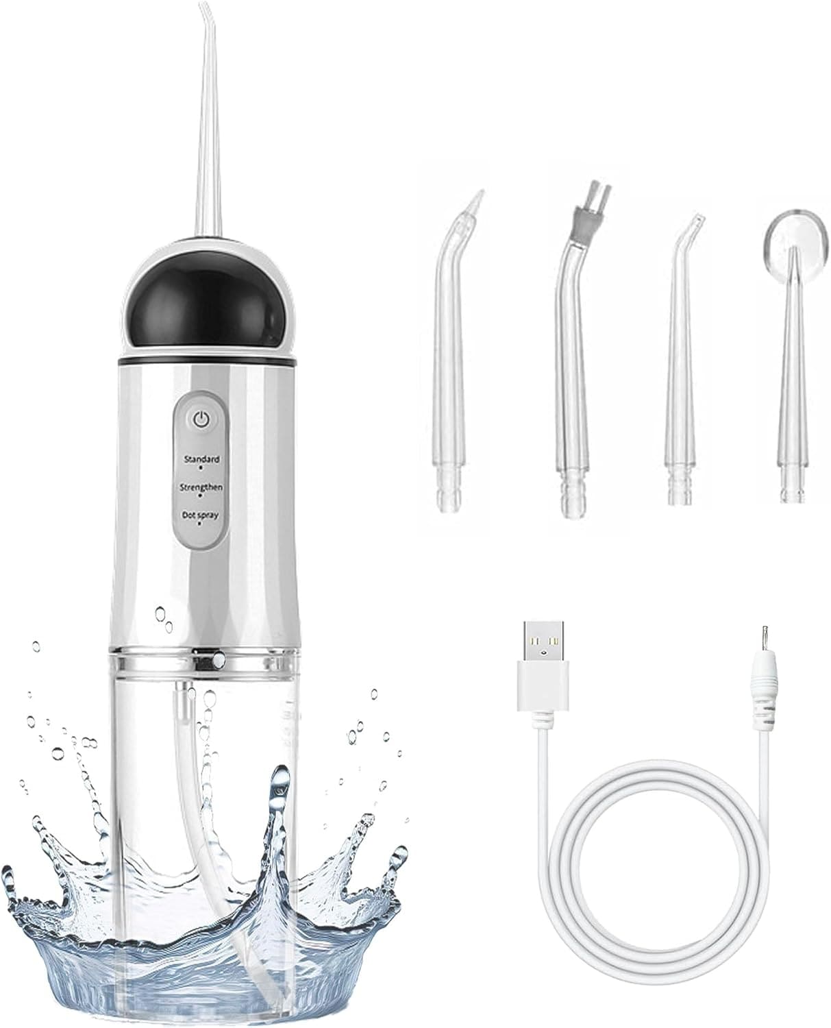 IRRIGADOR BUCAL PORTATIL® 4 EN 1 PARA LIMPIEZA DENTAL