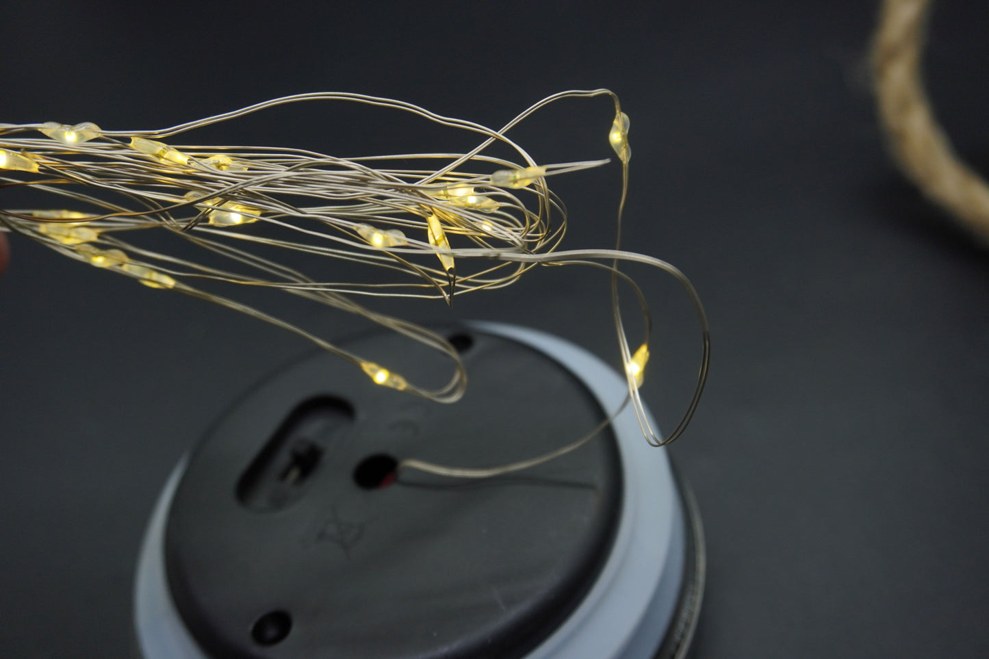 LÁMPARA SOLAR EN FRASCO DE CRISTAL