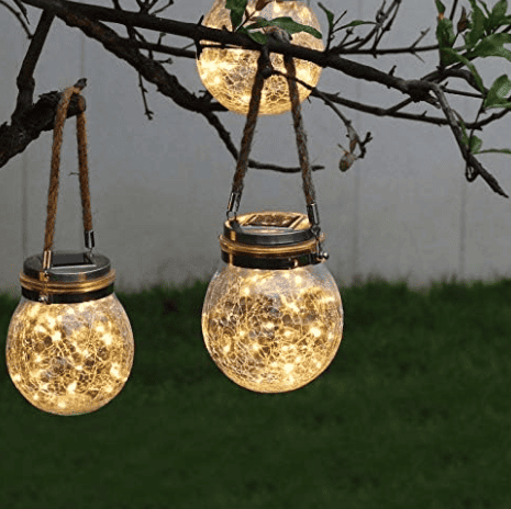 LÁMPARA SOLAR EN FRASCO DE CRISTAL