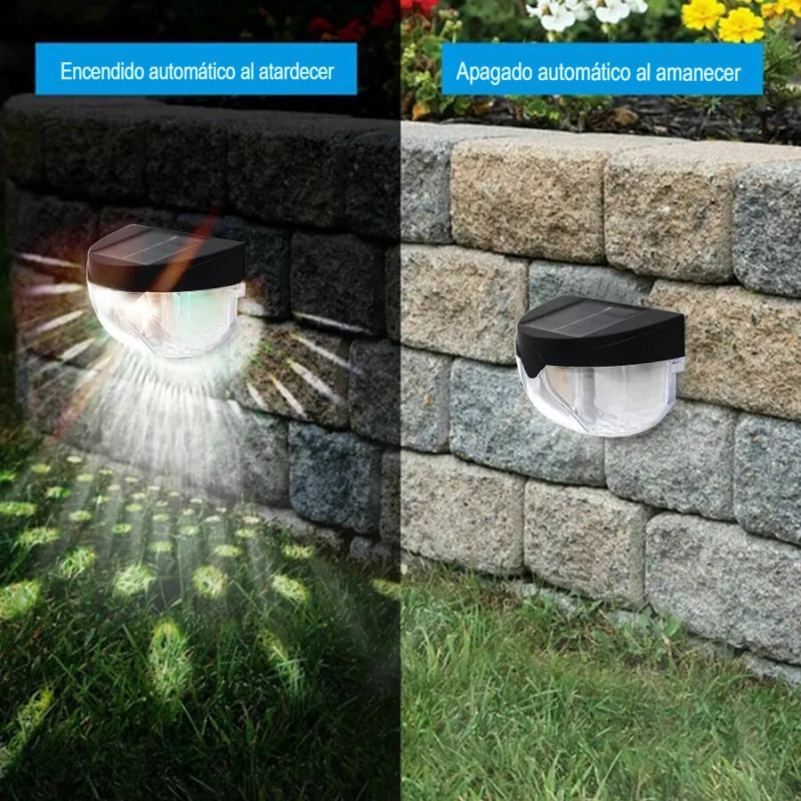 APLIQUE SOLAR ☀️ DECORATIVO® X2 PARA EXTERIORES