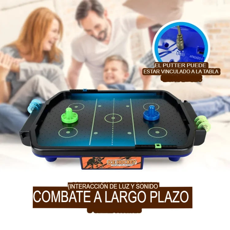 Juego De Mesa Hockey de Aire, Eléctrico y a Pila🏒