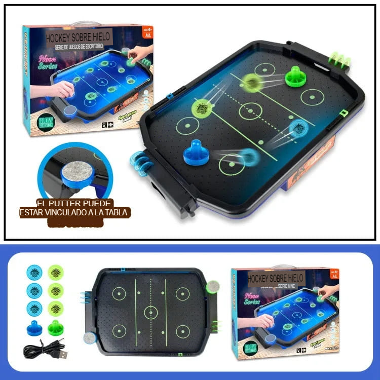 Juego De Mesa Hockey de Aire, Eléctrico y a Pila🏒