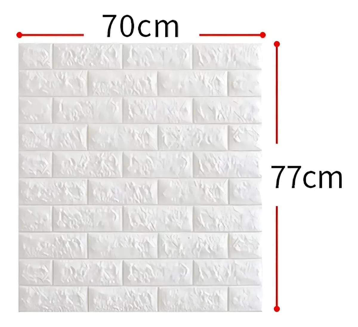 Kit de X10 paneles para revestimiento de ladrillo 3D (Decoración moderna)