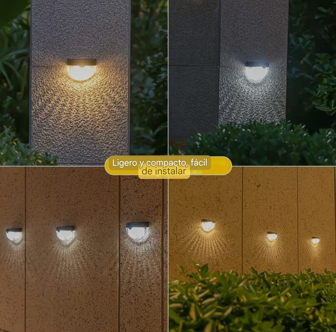 APLIQUE SOLAR ☀️ DECORATIVO® X2 PARA EXTERIORES