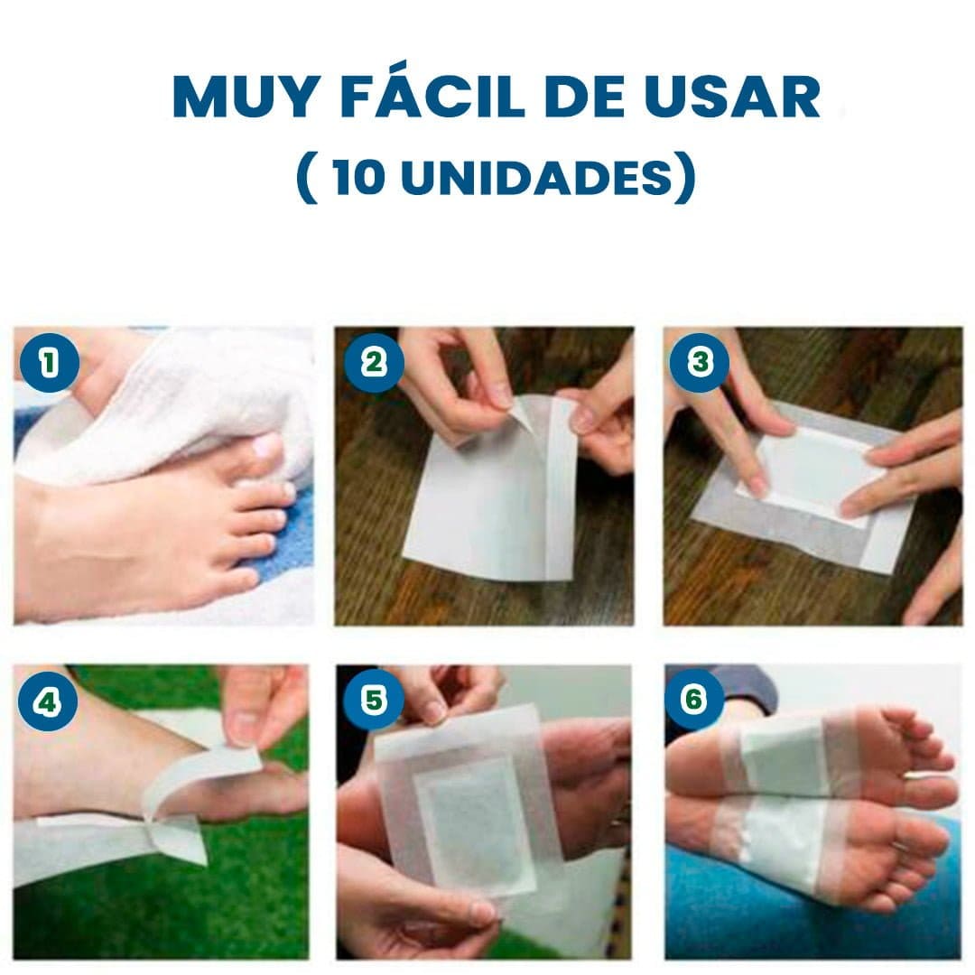 kit 20 Parches para el Dolor de Rodilla + 10 Parches de Desintoxicación para Pies Gratis.