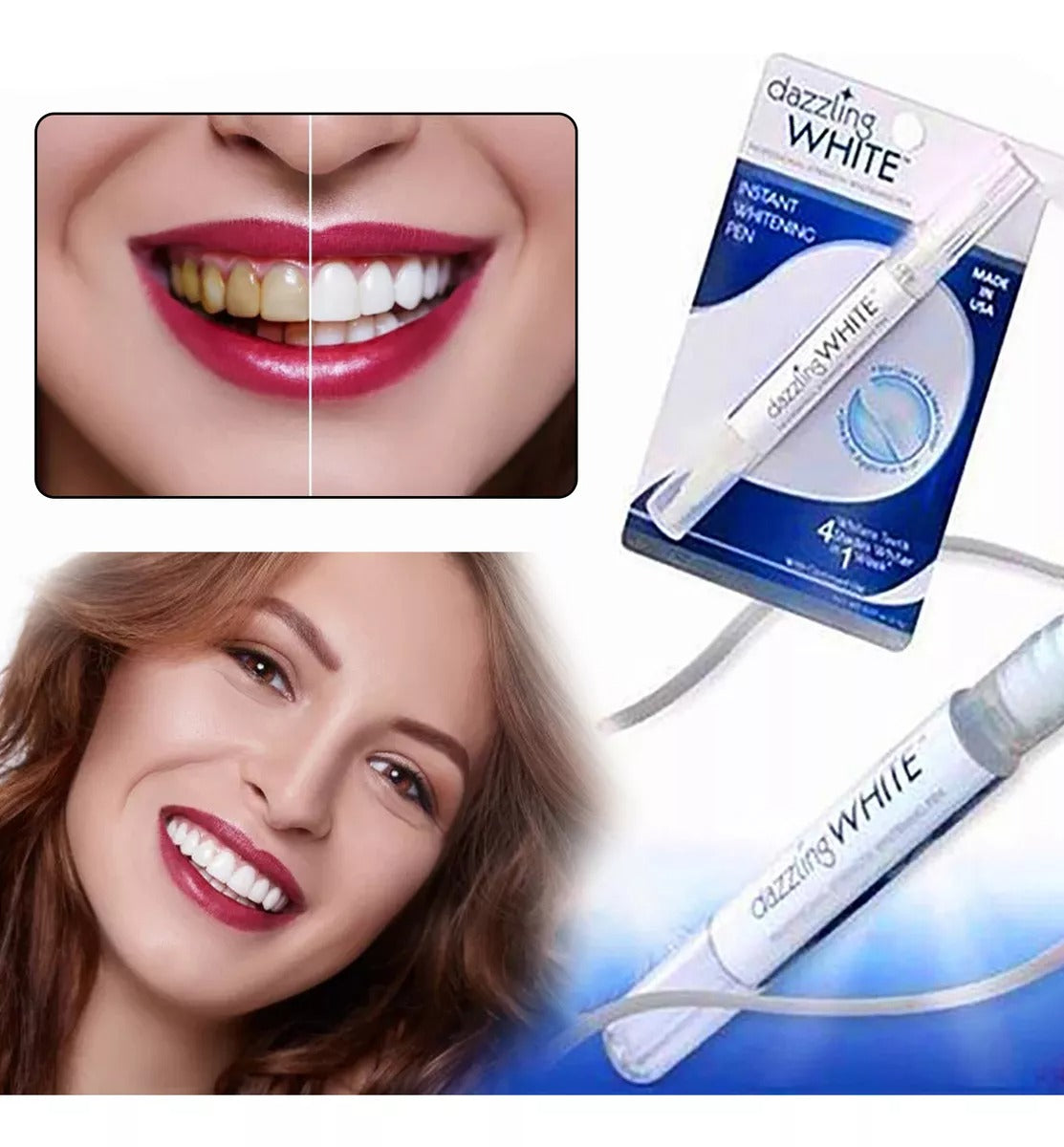 Bolígrafo Dental Dazzling White X2 Unidades