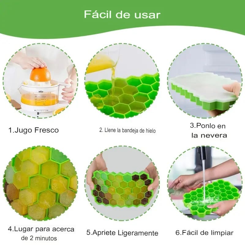 Molde Antiadherente + Molde de cubos de hielo GRATIS