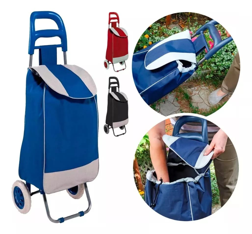 Carrito Plegable Con Ruedas Para Compras