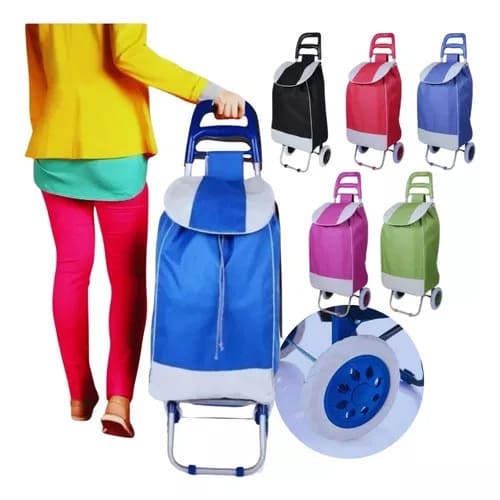 Carrito Plegable Con Ruedas Para Compras