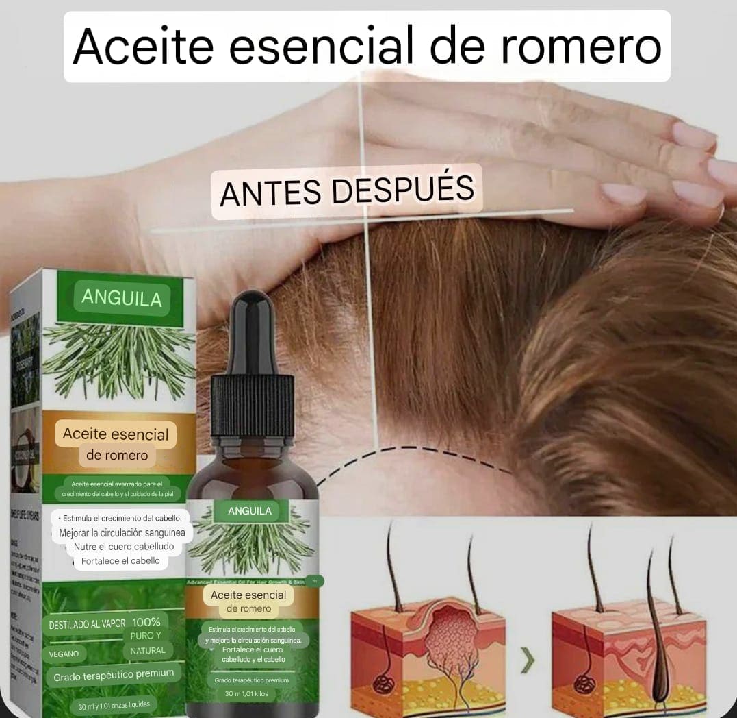 ACEITE DE ROMERO (Para detener la caída del cabello y hacerlo crecer)
