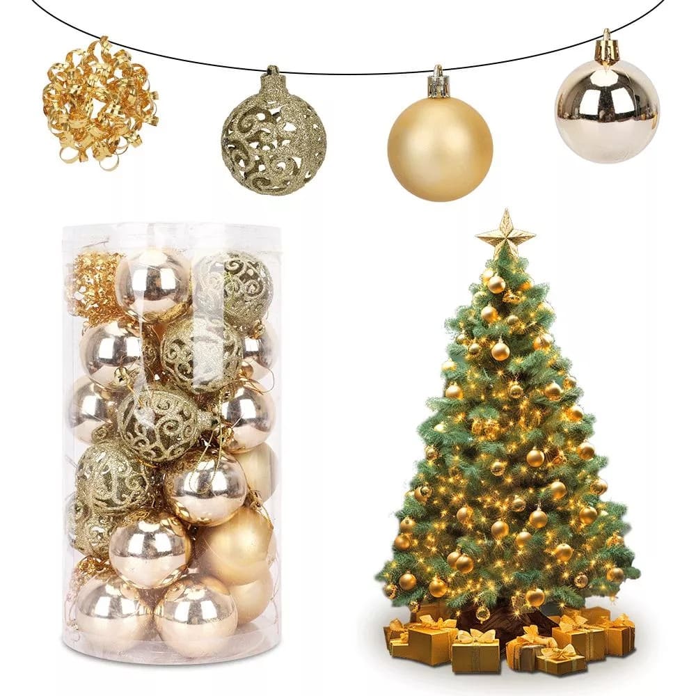 ESFERAS, BOMBILLAS NAVIDEÑAS X24 DE 5CM 🎄