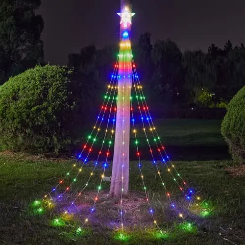 Luces Navideñas en Forma de Árbol 🎄para Interiores y Exteriores