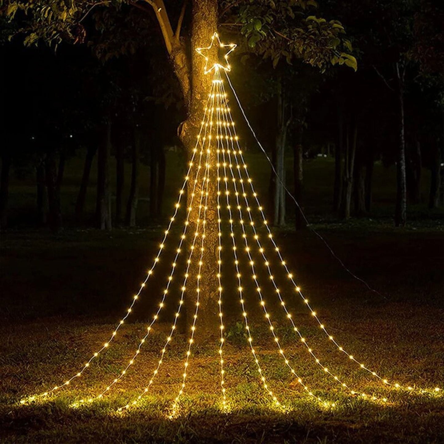 Luces Navideñas en Forma de Árbol 🎄para Interiores y Exteriores