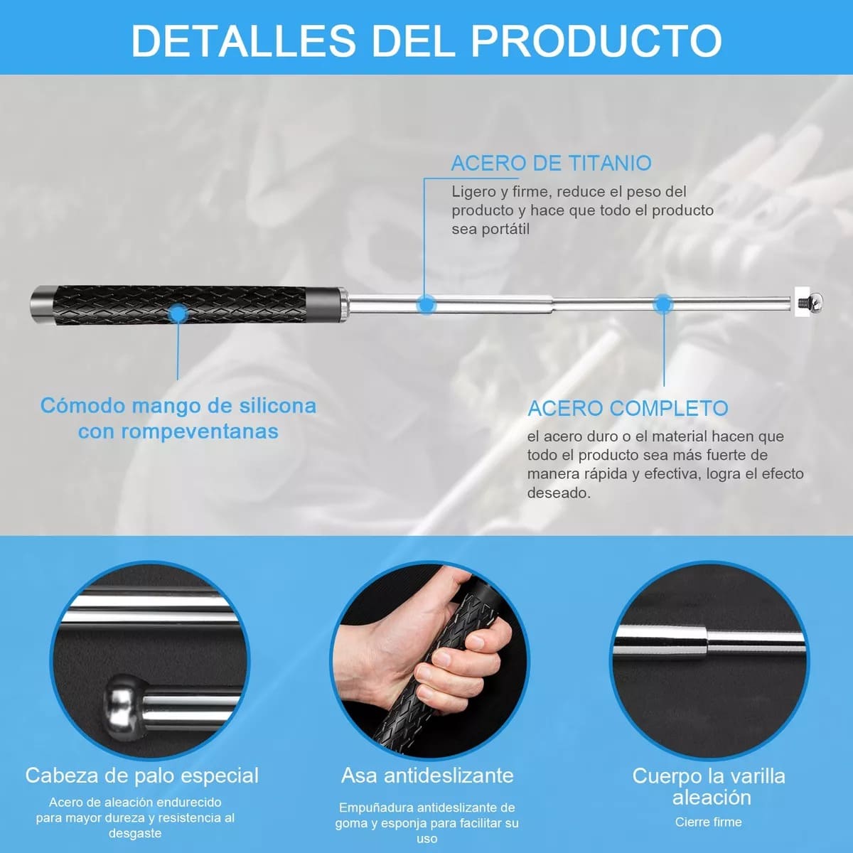 SABLE TACTICO DE GRADO MILITAR PARA DEFENSA PERSONAL