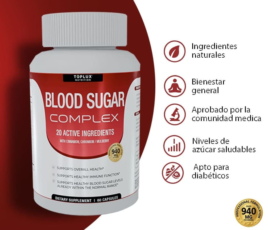 Blood Sugar Complex (Controla el azúcar en la sangre y antojos)