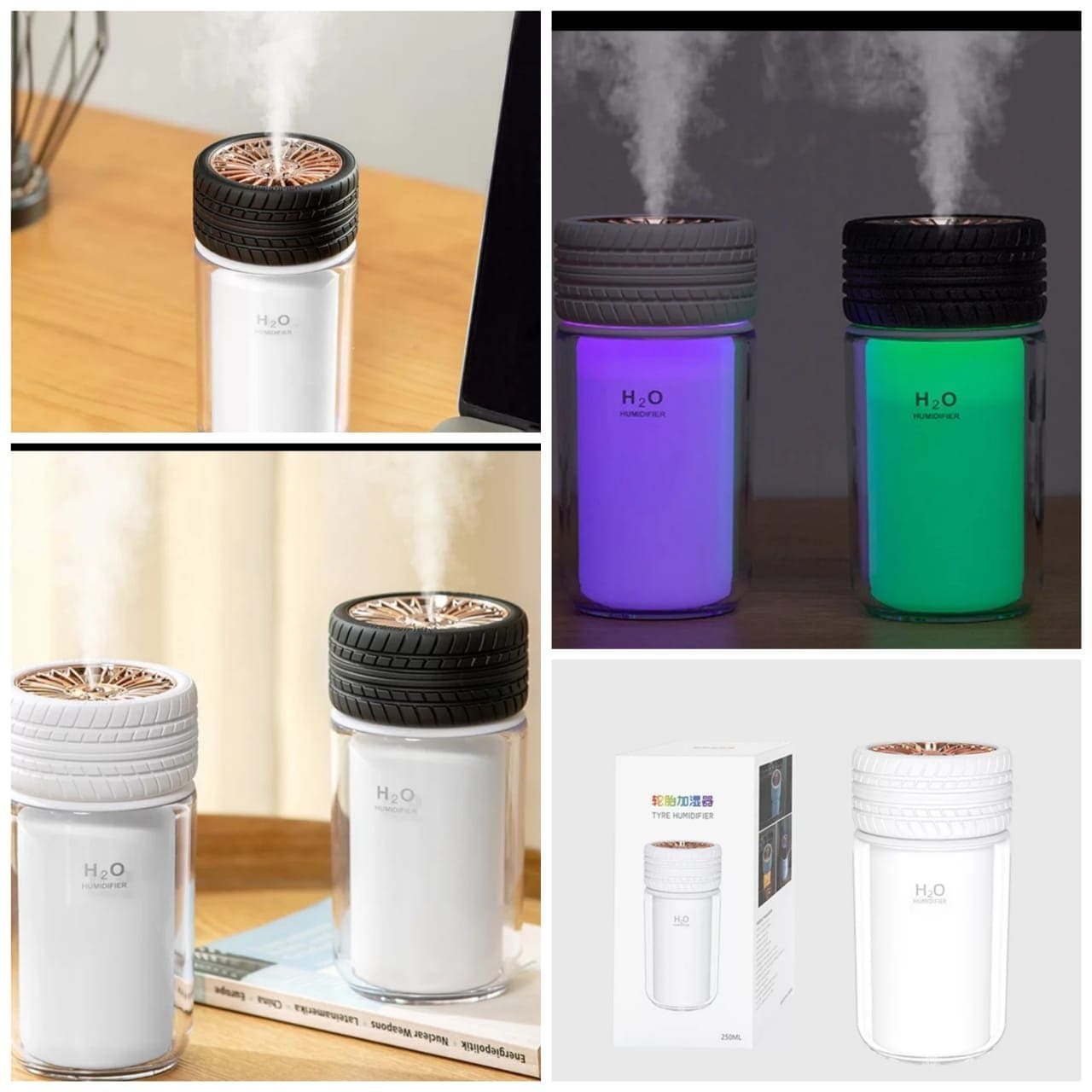 Humidificador-Purificador 250ml para Autos