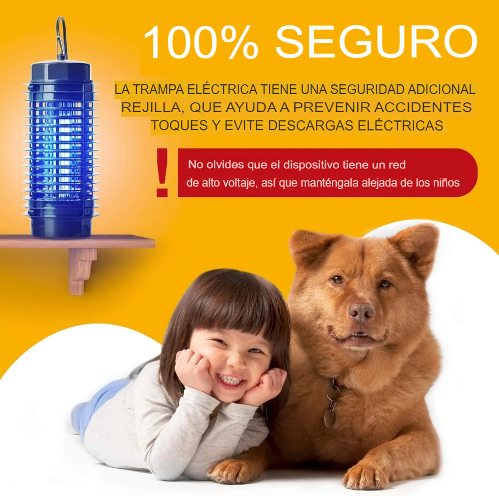Lampara Repelente Eléctrico para Mosquitos y Moscas 🦟