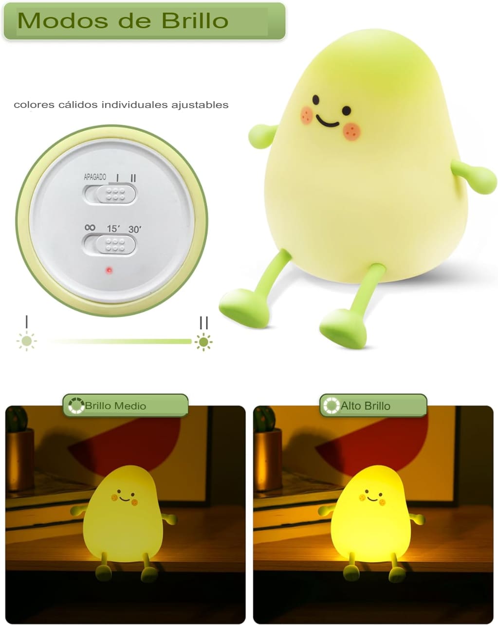 Lámpara Low Light: Diseño de Mango 🥭