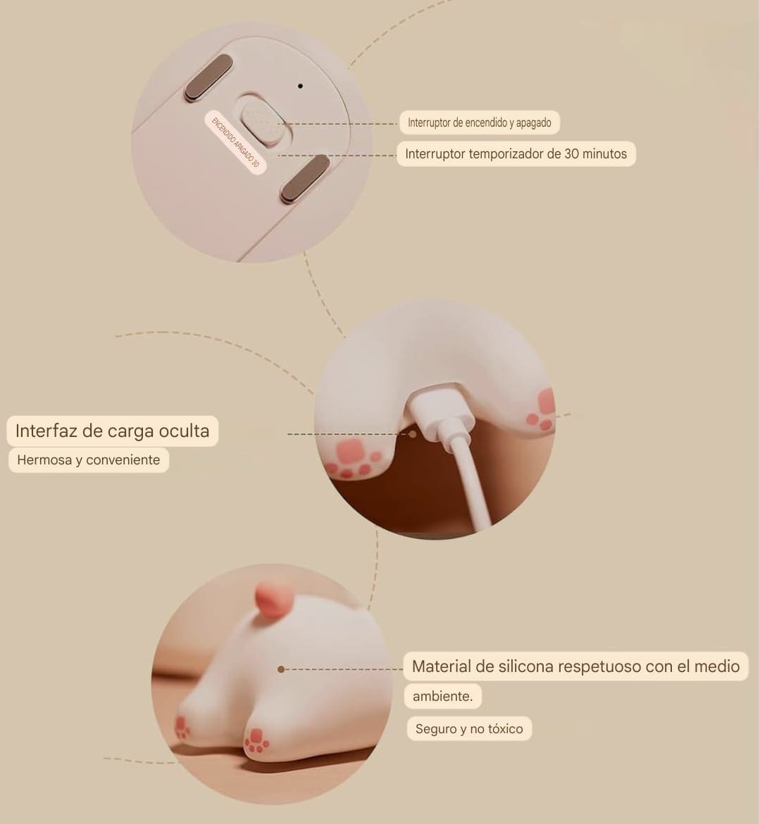 Lámpara Low Light: Diseño de Conejo 🐇