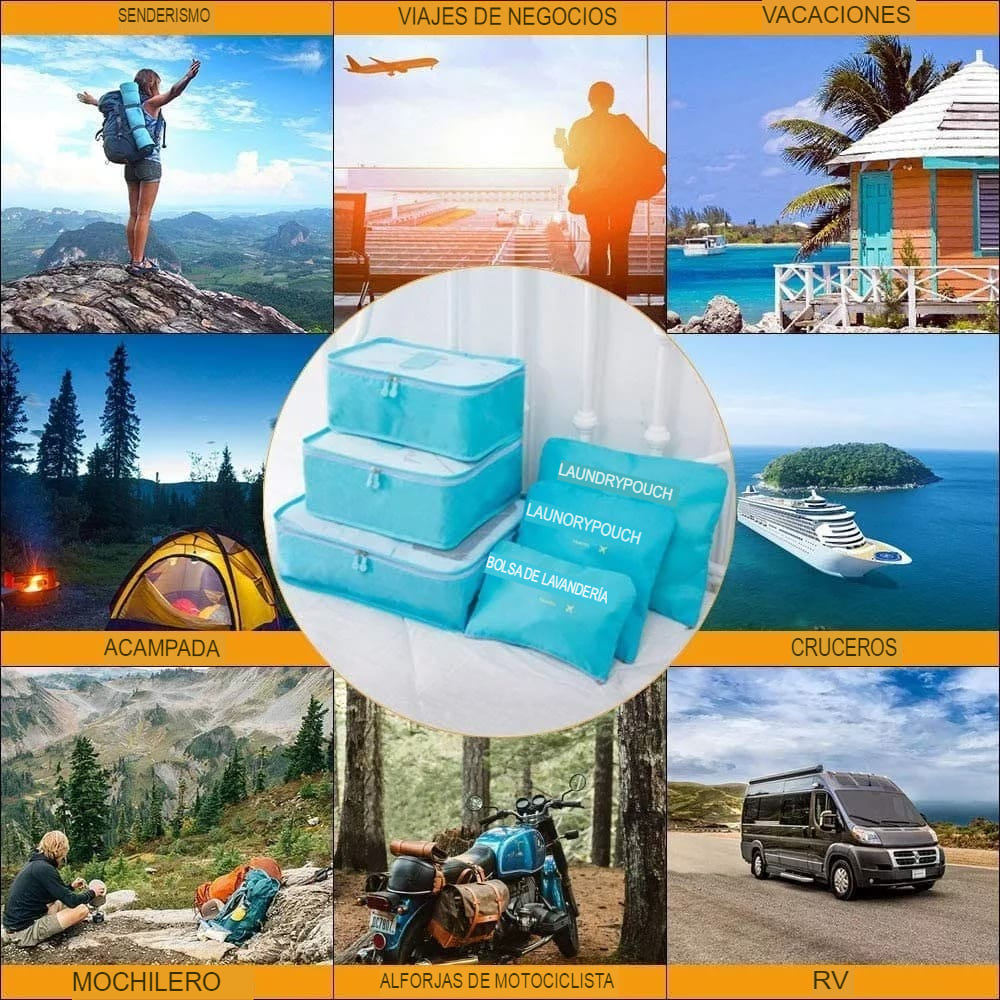 Organizadores de Equipaje de 6 piezas