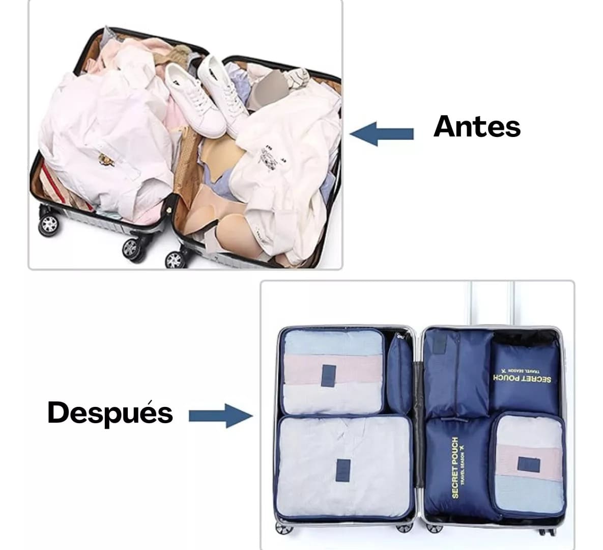 Organizadores de Equipaje de 6 piezas