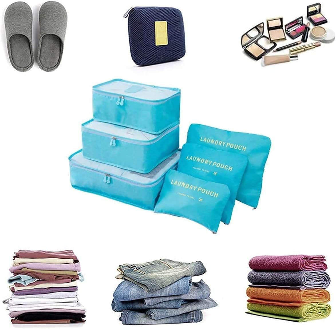 Organizadores de Equipaje de 6 piezas