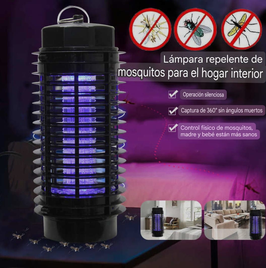 Lampara Repelente Eléctrico para Mosquitos y Moscas 🦟