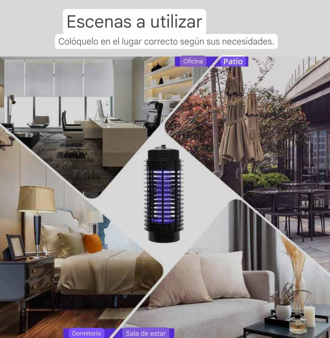 Lampara Repelente Eléctrico para Mosquitos y Moscas 🦟