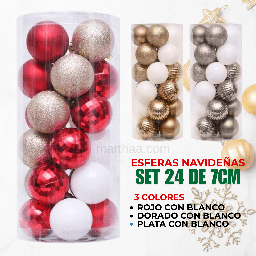 BOMBILLAS NAVIDEÑAS X24 DE 7CM