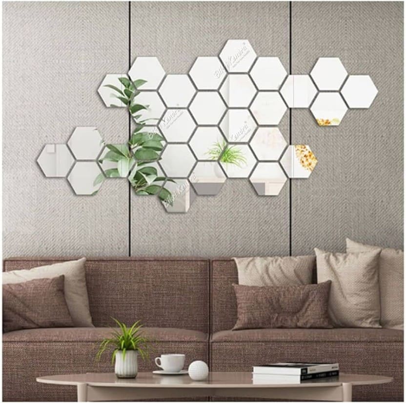 Kit de Espejos Adhesivo Hexagonal X 10