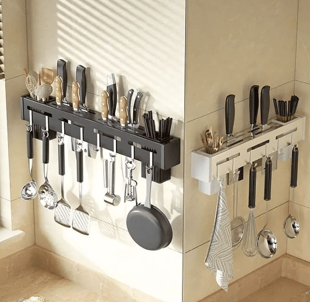 Soporte Estético de Utensilios de Cocina - (Acero inoxidable)